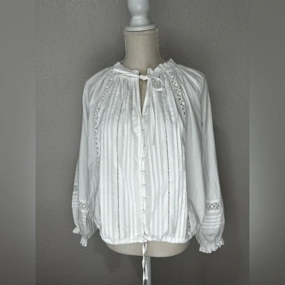 PINCH Women's Misty Lace Top Size M in White - Picture 3 of 12